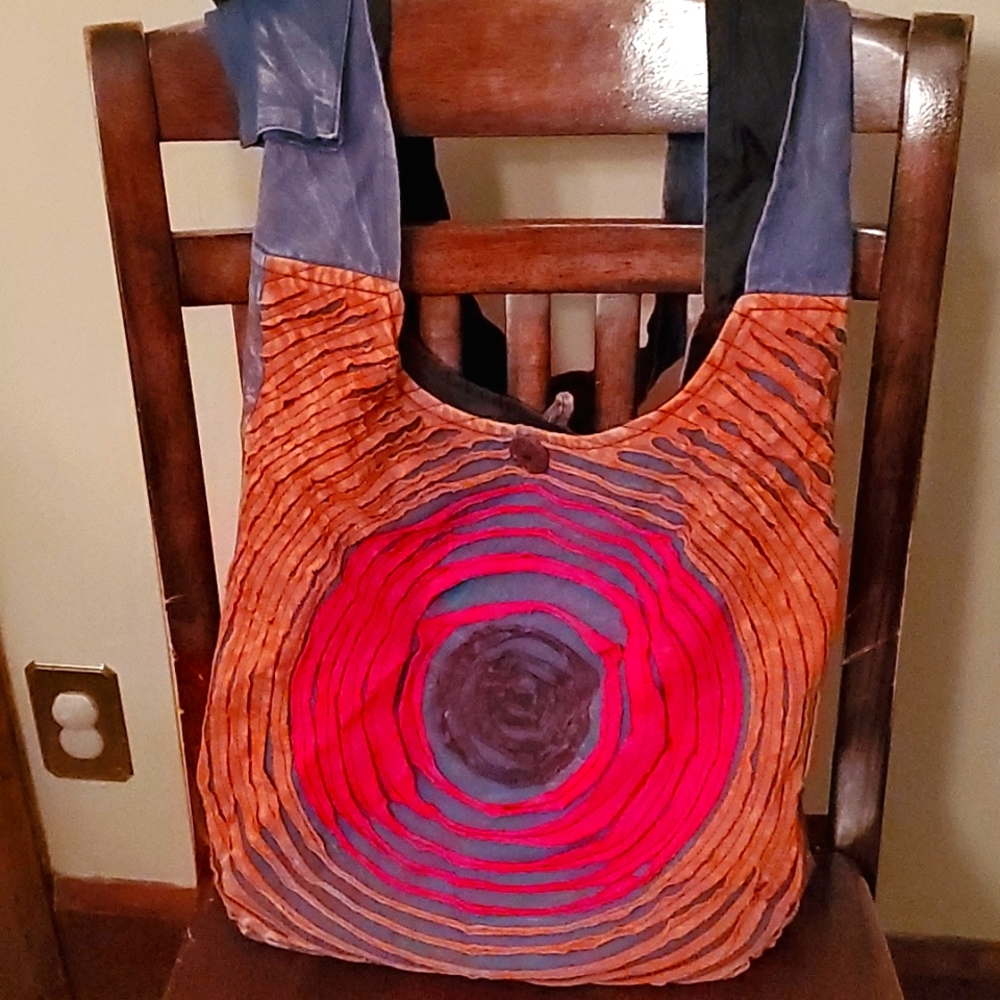 Patterned hobo satchel